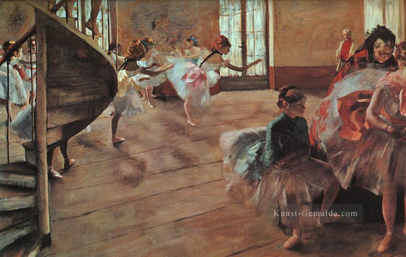 The Rehearsal Impressionismus Ballett Tänzerin Edgar Degas Ölgemälde